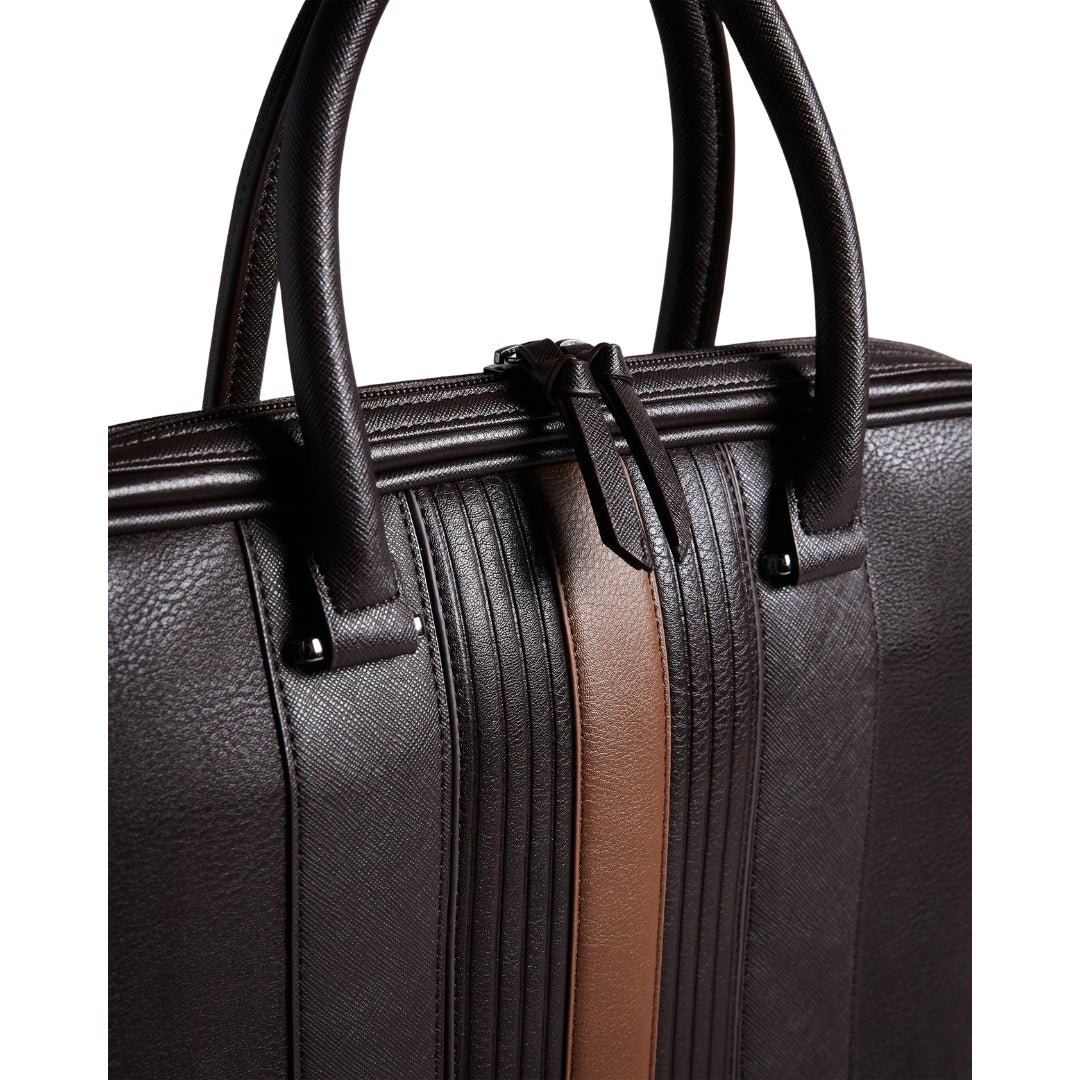 Ted Baker MXB NEVVER Striped PU Document Bag One Size