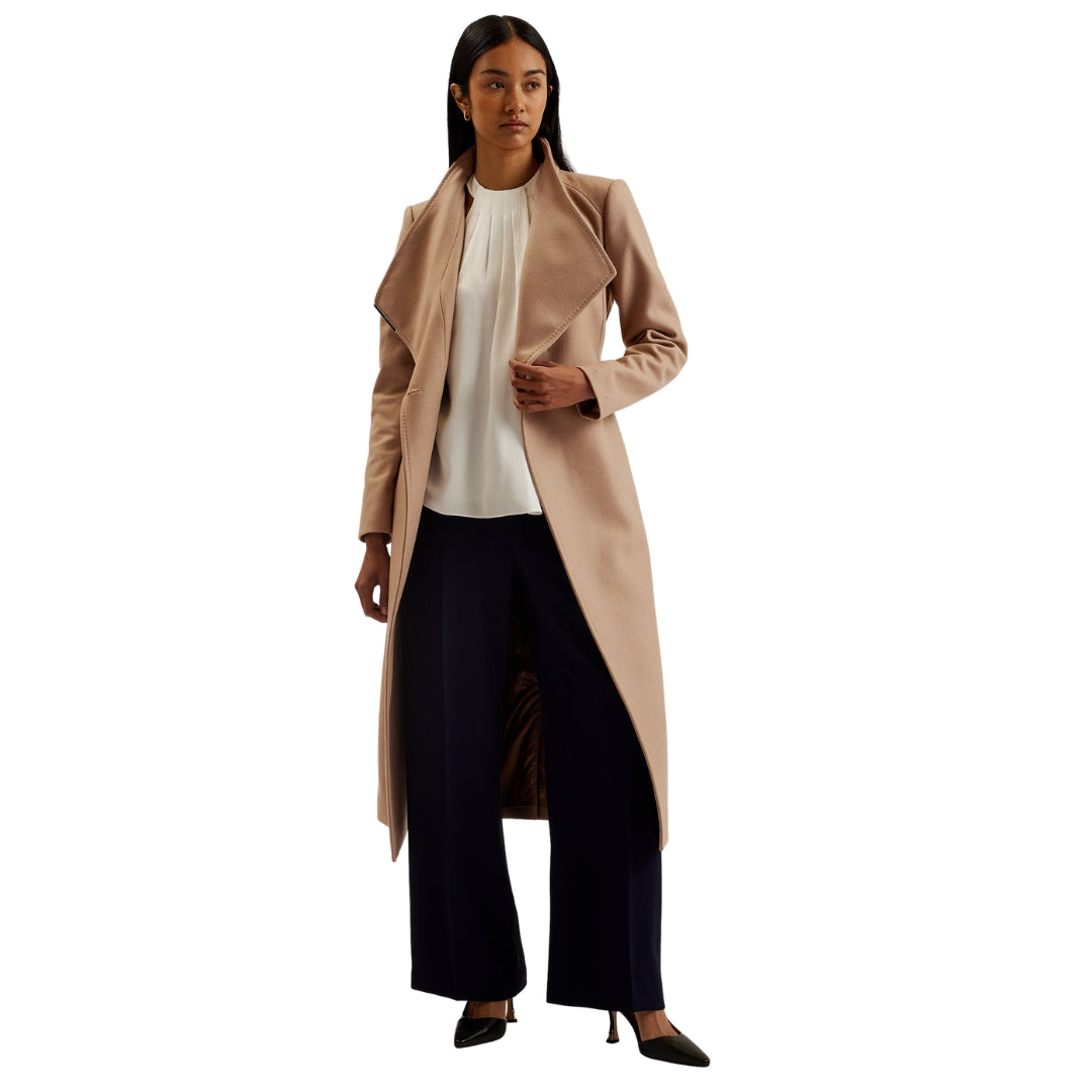 Ted Baker WMO ROSELL Long Length Wool Wrap Coat