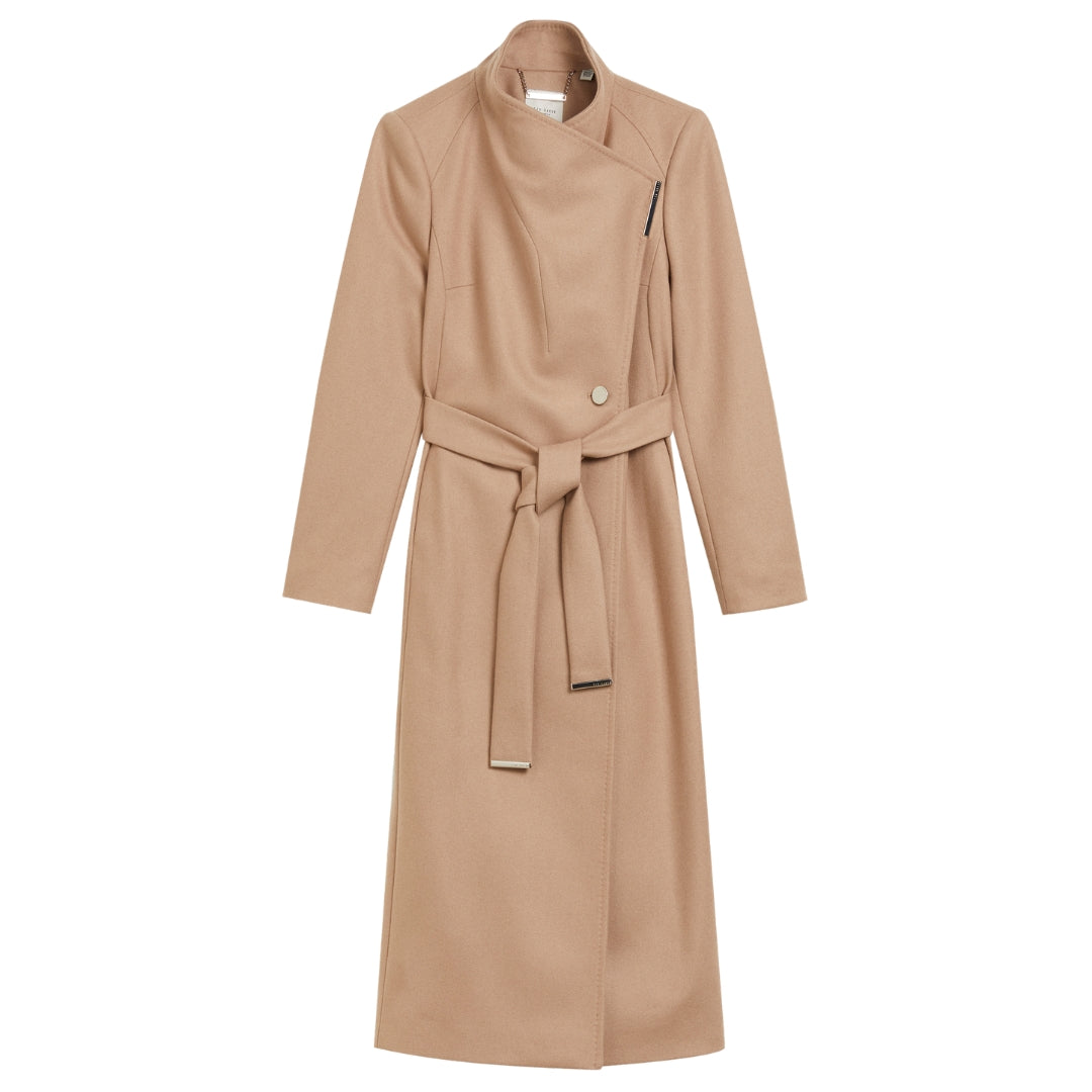 Ted Baker WMO ROSELL Long Length Wool Wrap Coat