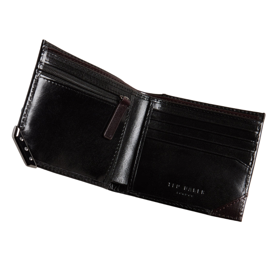 Ted Baker MXW KORNERR Metal Corner Bifold Coin Wal One Size