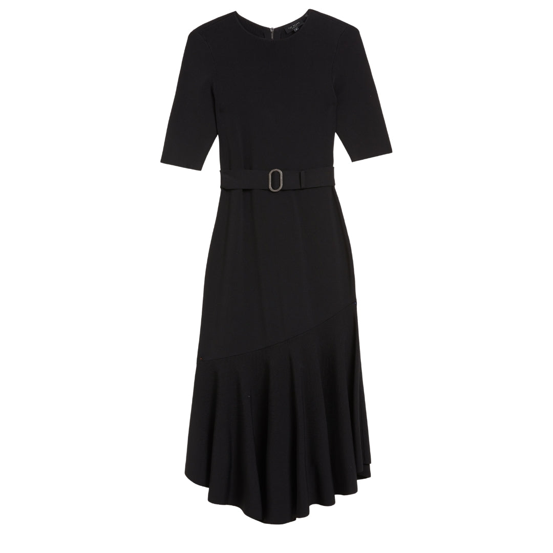 Ted Baker WMD SAMALEE Knitted Flippy Skirt Midi Dr 2
