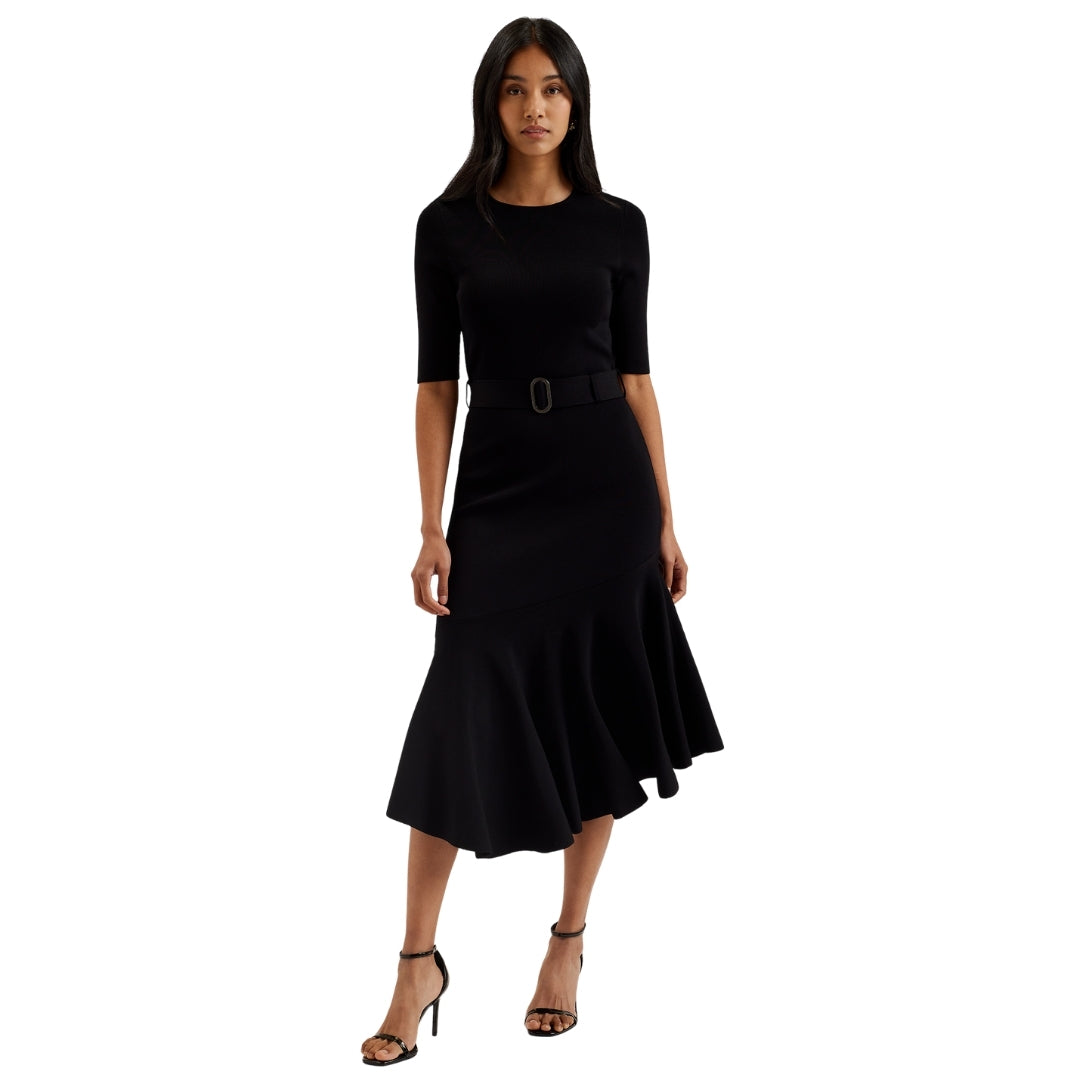 Ted Baker WMD SAMALEE Knitted Flippy Skirt Midi Dr 2