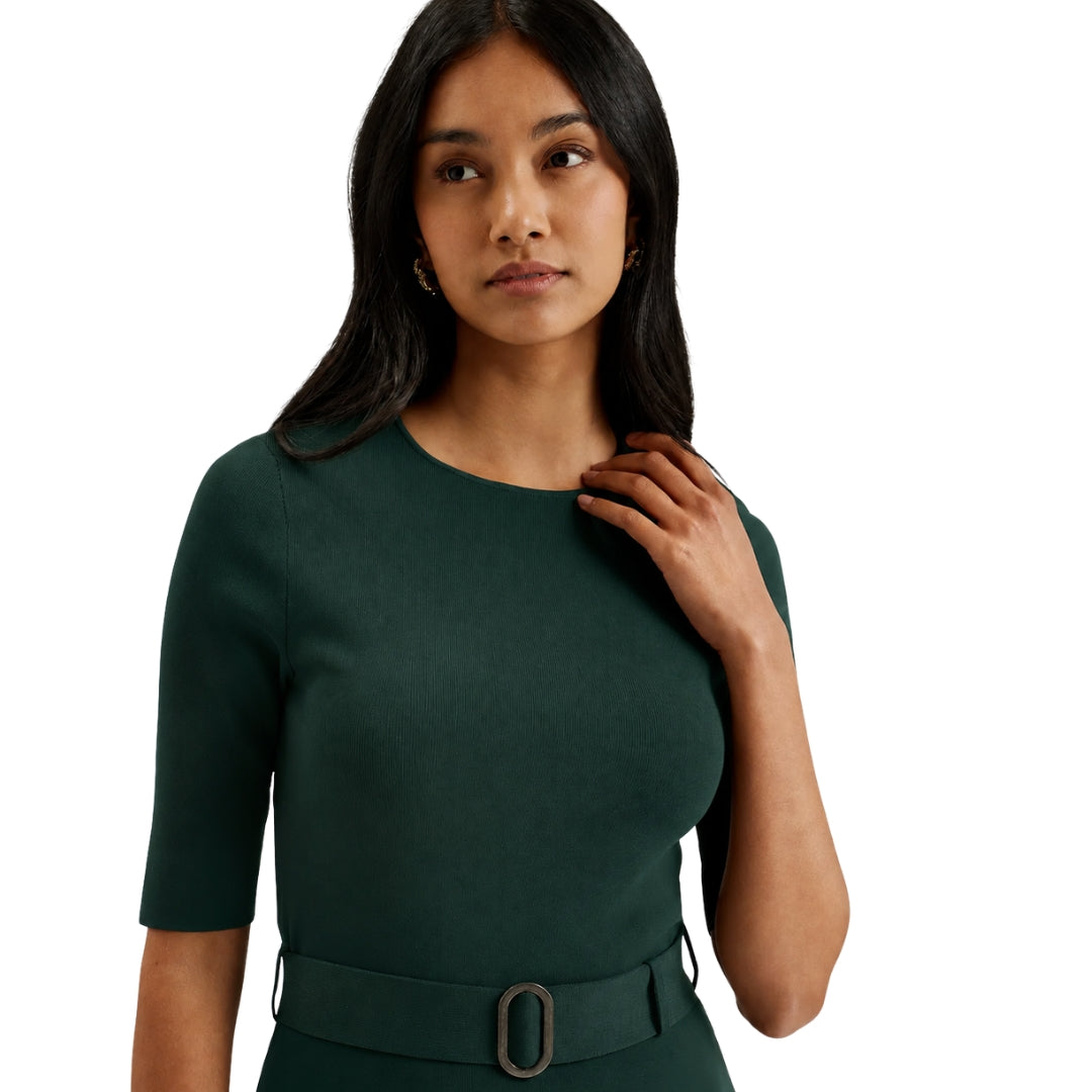 Ted Baker WMD SAMALEE Knitted Flippy Skirt Midi Dr 5
