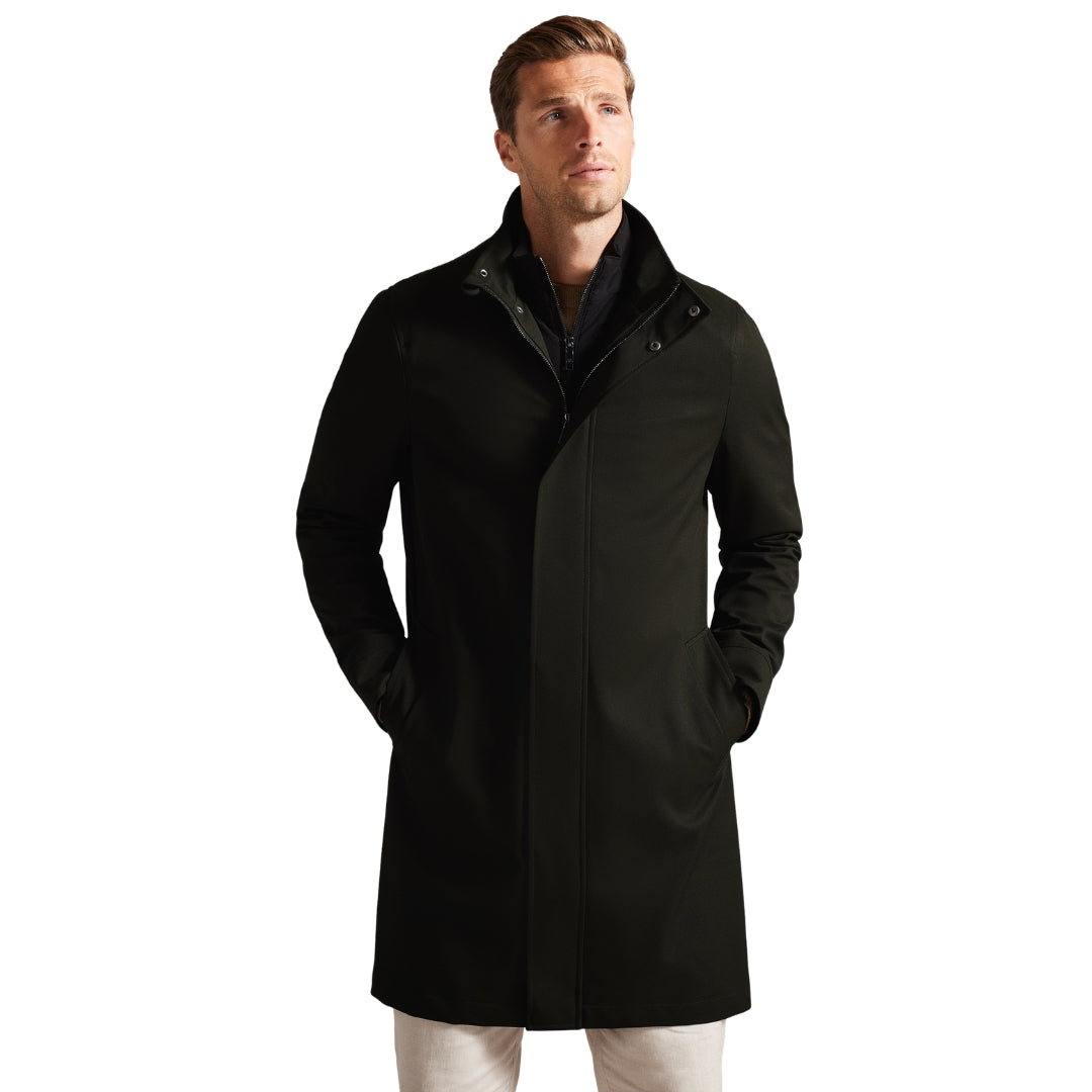 Ted Baker MMO EROLSON Nylon Funnel Neck Coat 1