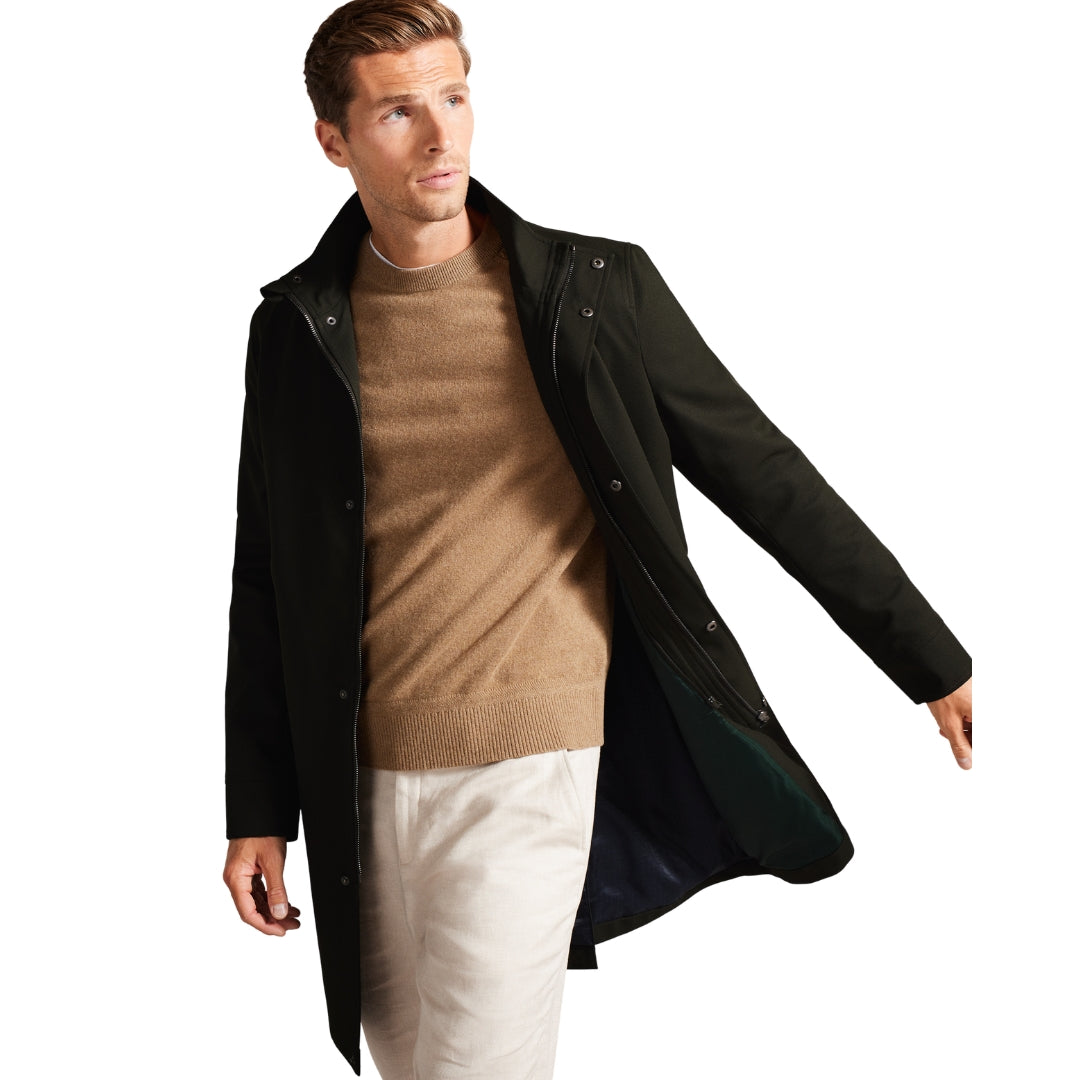 Ted Baker MMO EROLSON Nylon Funnel Neck Coat 1