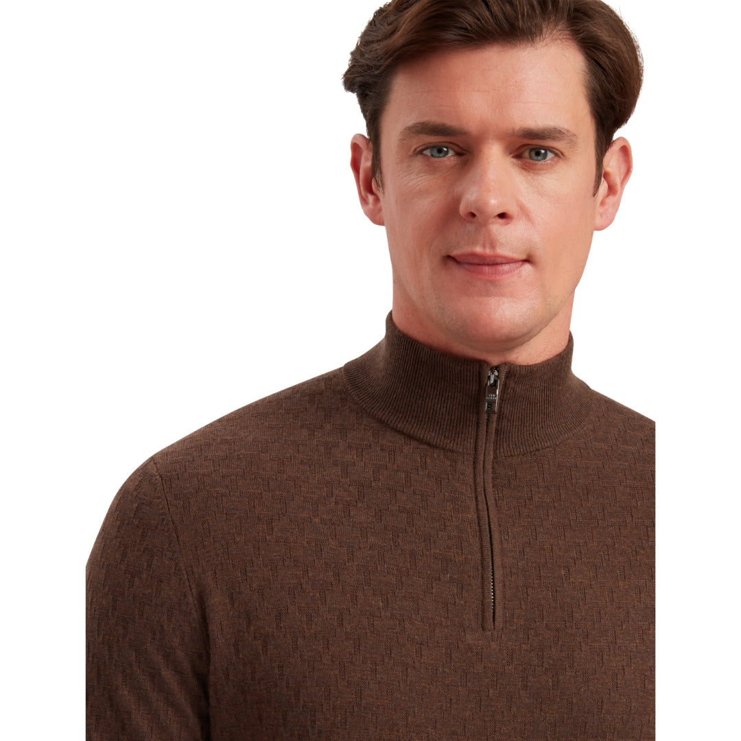 Ted Baker MMK KURNLE Ls T Stitch Knitted Half Zip 2