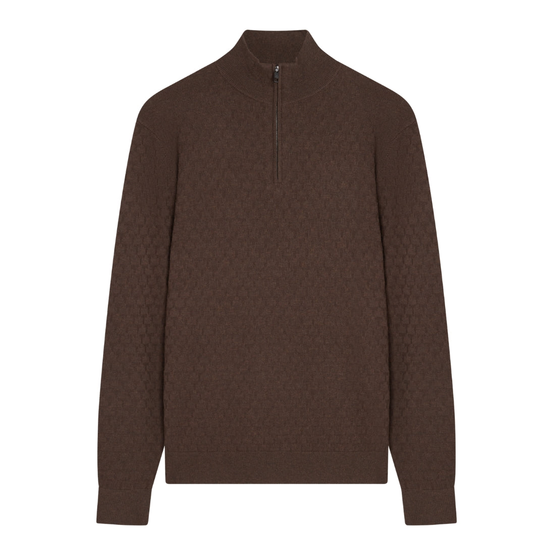 Ted Baker MMK KURNLE Ls T Stitch Knitted Half Zip 2