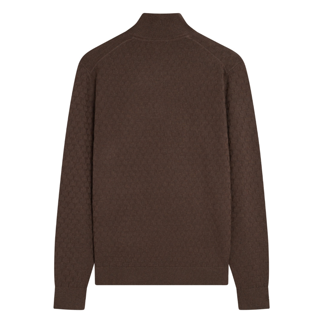 Ted Baker MMK KURNLE Ls T Stitch Knitted Half Zip 2