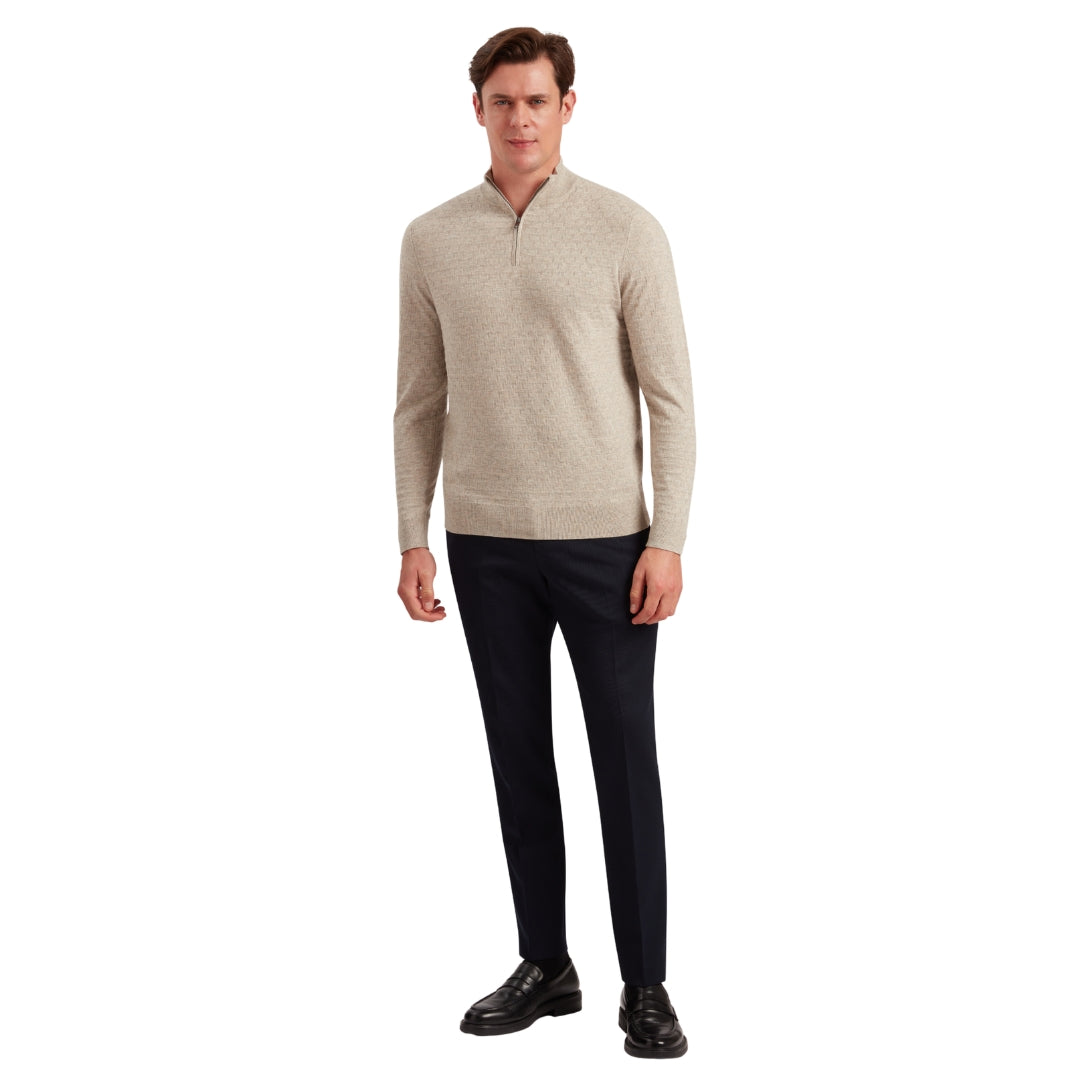 Ted Baker MMK KURNLE Ls T Stitch Knitted Half Zip 5