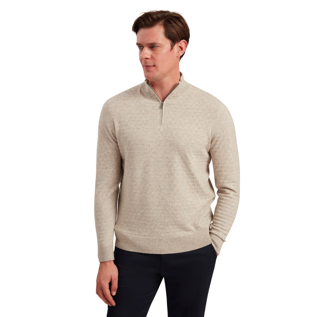 Ted Baker MMK KURNLE Ls T Stitch Knitted Half Zip 5