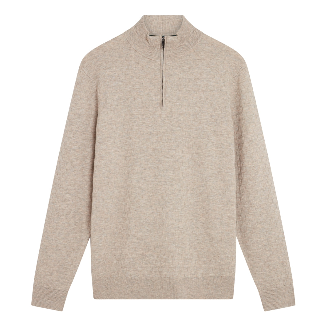 Ted Baker MMK KURNLE Ls T Stitch Knitted Half Zip 5