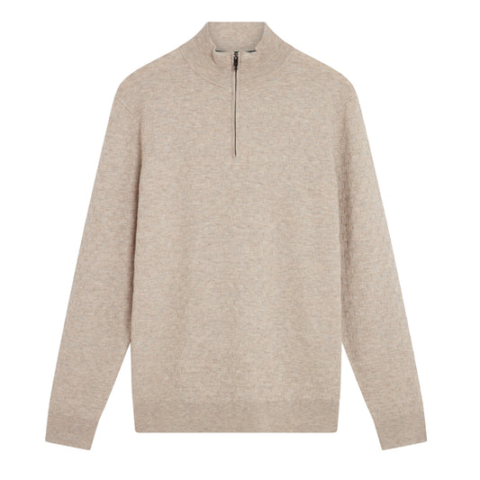 Ted Baker MMK KURNLE Ls T Stitch Knitted Half Zip 5