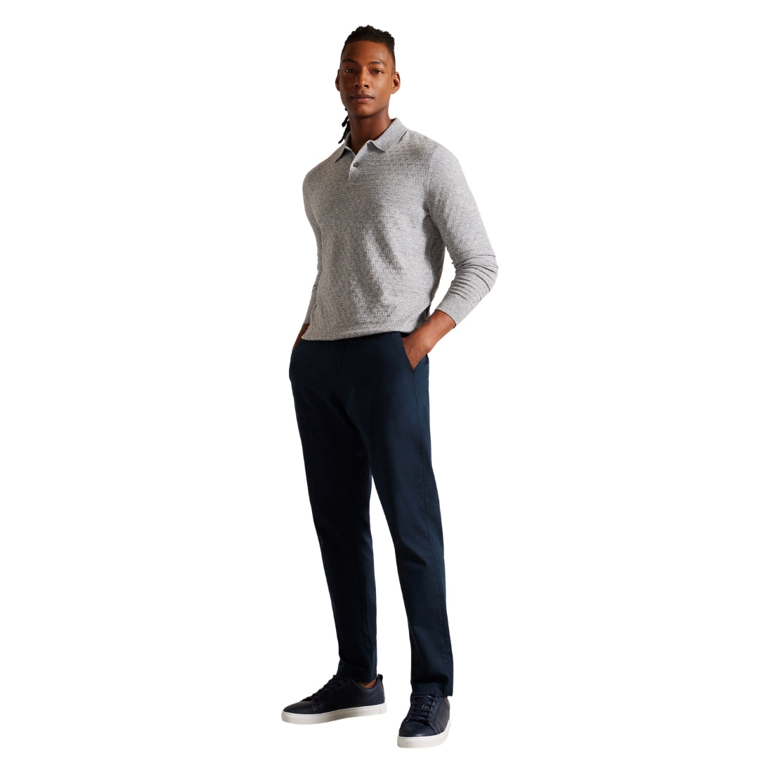 Ted Baker MMK MORAR Ls T Stitch Knitted Polo 5