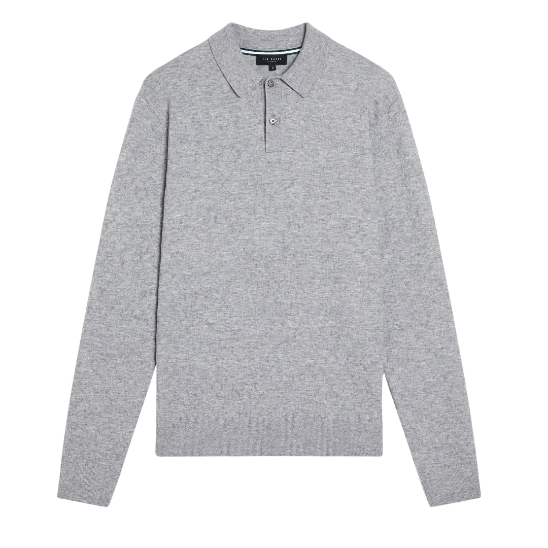 Ted Baker MMK MORAR Ls T Stitch Knitted Polo 5
