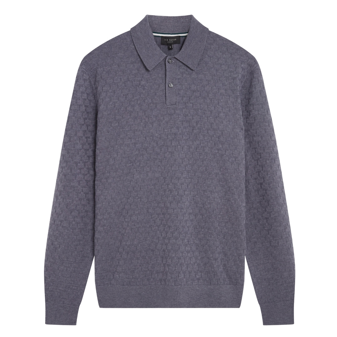 Ted Baker MMK MORAR Ls T Stitch Knitted Polo 5