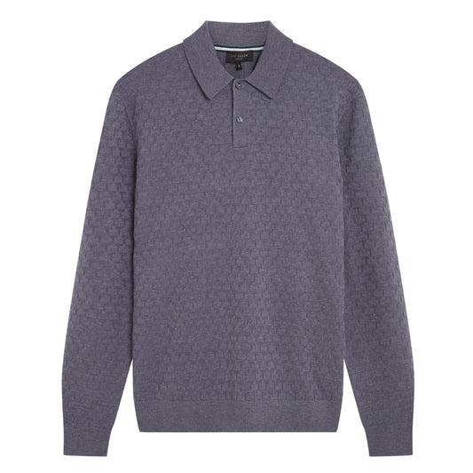 Ted Baker MMK MORAR Ls T Stitch Knitted Polo 5