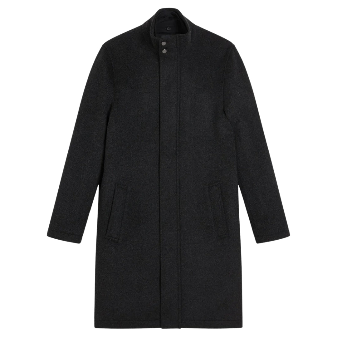 Ted Baker MMO EDERSON Wool Blend Funnel Neck Coat