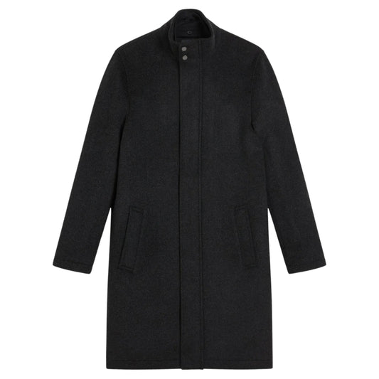 Ted Baker MMO EDERSON Wool Blend Funnel Neck Coat