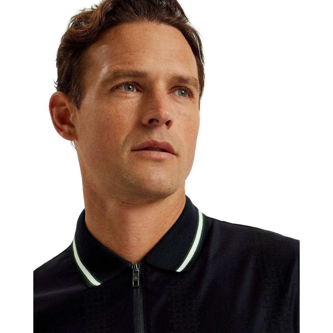 Ted Baker MMB ORBITE SS Slim Fit Jacquard T Polo 5