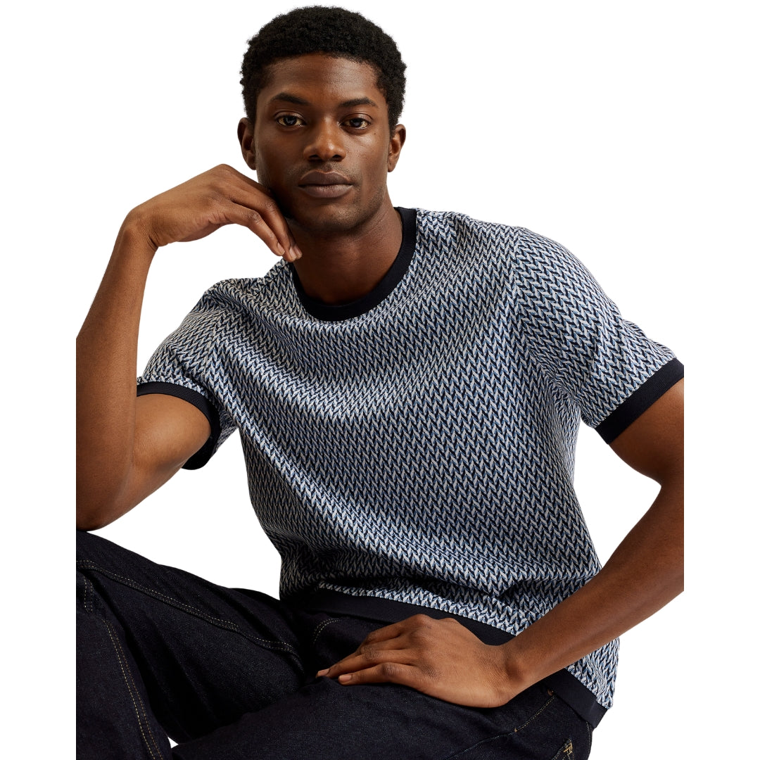 Ted Baker MMB FINITY SS Regular Jacquard T Shirt 6