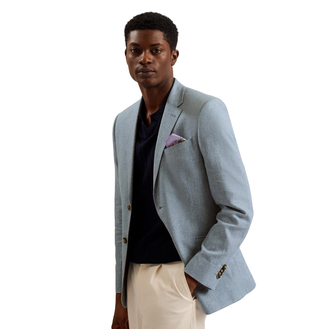 Ted Baker MMJ DAMASKJ Slim Cotton Linen Blazer 1