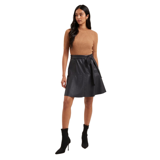 Ted Baker WMD OLIYIA Knit Bodice Faux Leather Ski 1