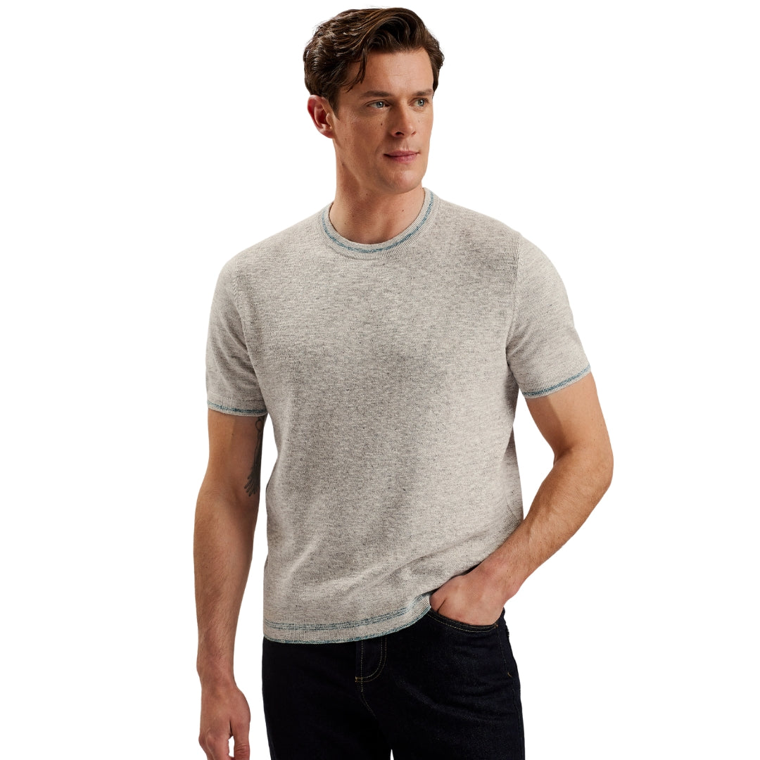 Ted Baker MMK ERIKS SS Regular Textured Front T Sh 7
