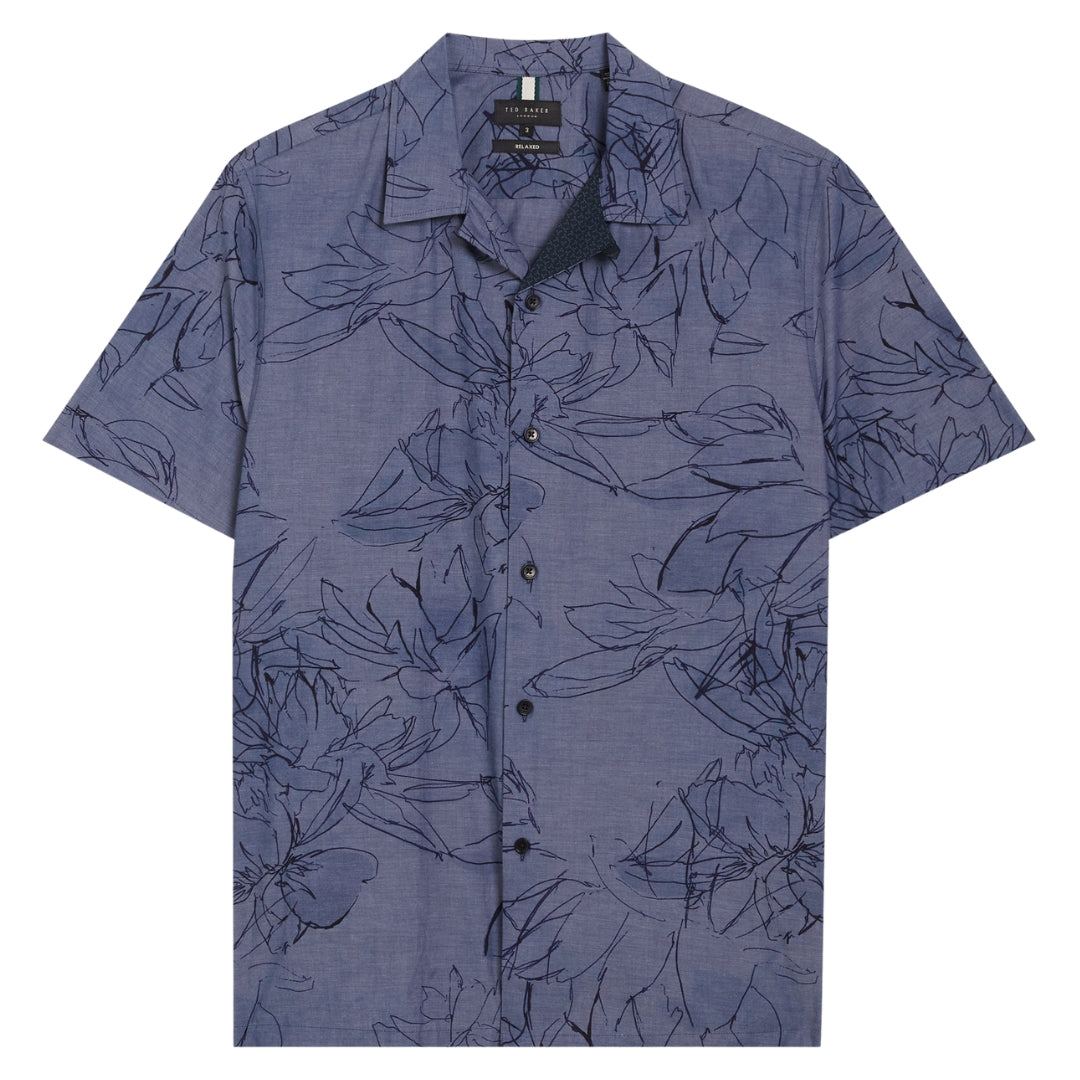 Ted Baker MMA TERRONI SS Regular Chambray Floral S 2