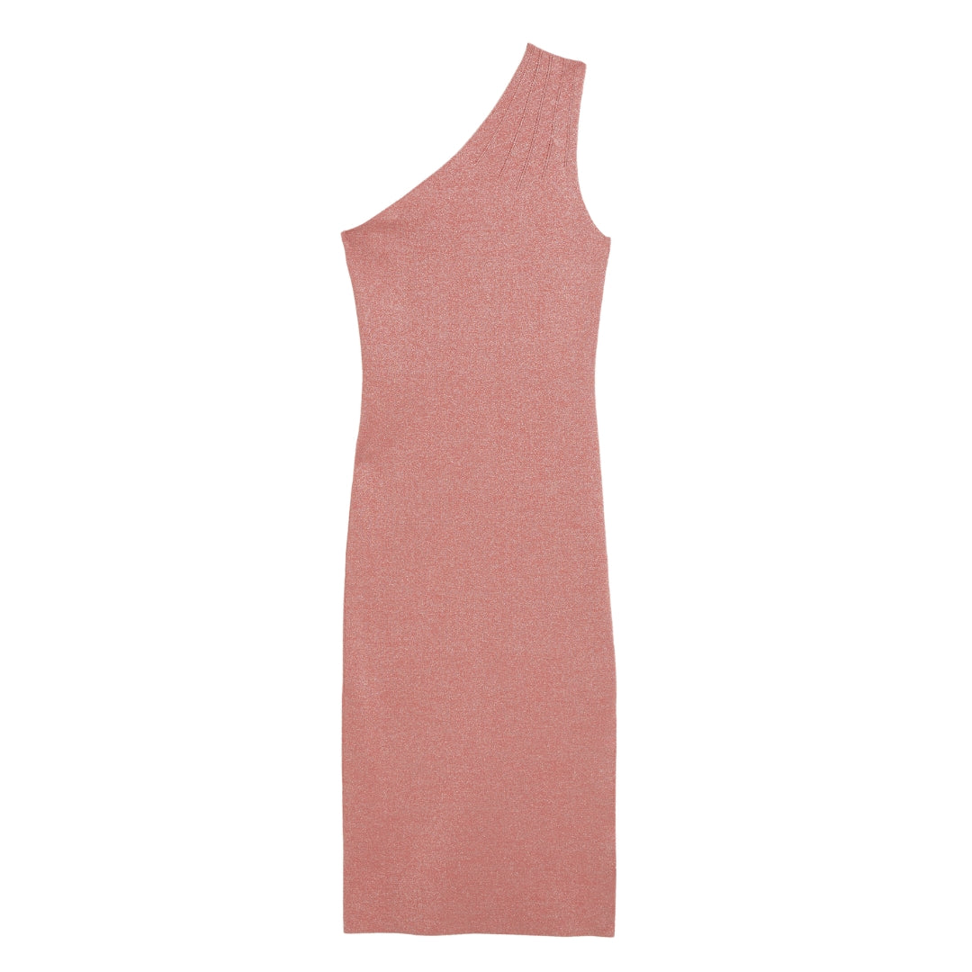 Ted Baker WMD KALEYY One Shoulder Lurex Knit Midi