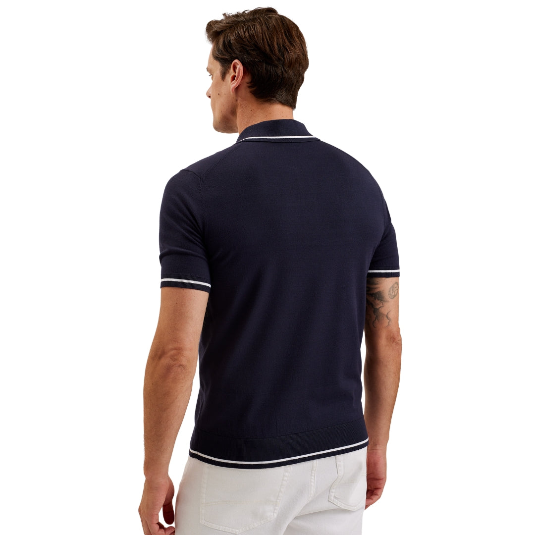 Ted Baker MMK DUNOW SS Pointelle Diamond Polo 3