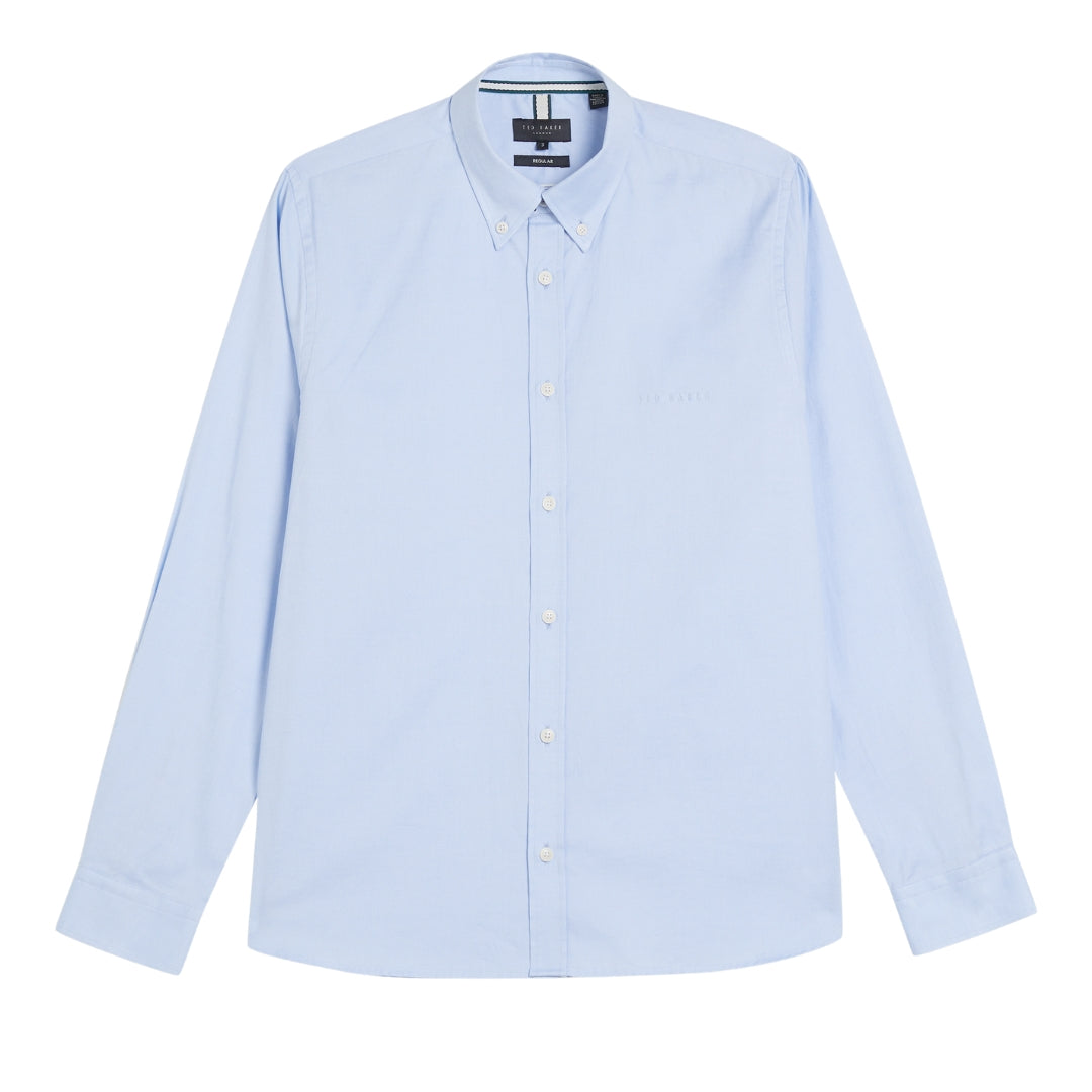 Ted Baker MMA ALLARDE LS Regular Branded Light Blue Oxford Shirt 2