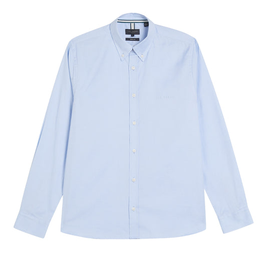 Ted Baker MMA ALLARDE LS Regular Branded Light Blue Oxford Shirt 2