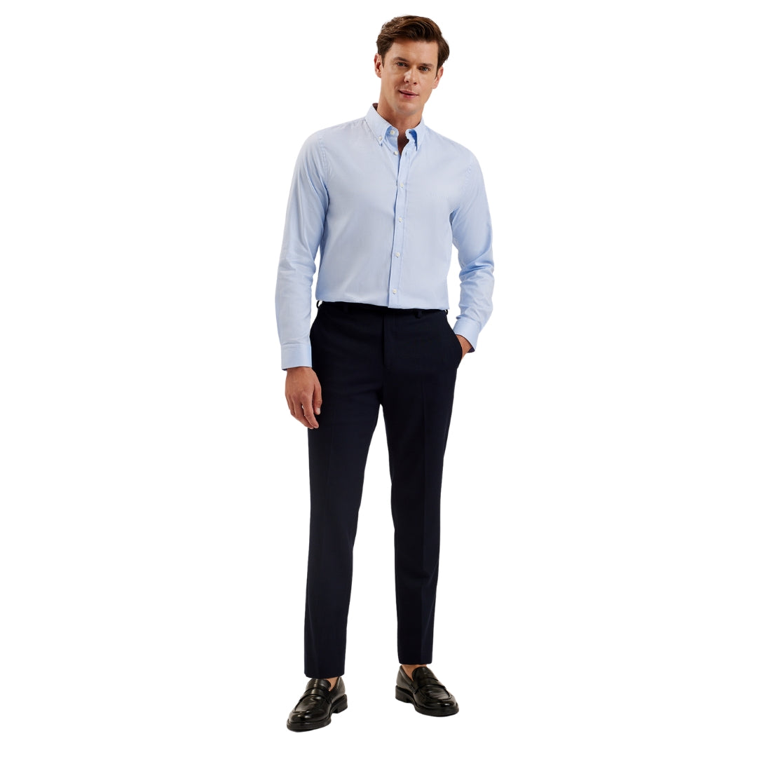 Ted Baker MMA ALLARDE LS Regular Branded Light Blue Oxford Shirt 2
