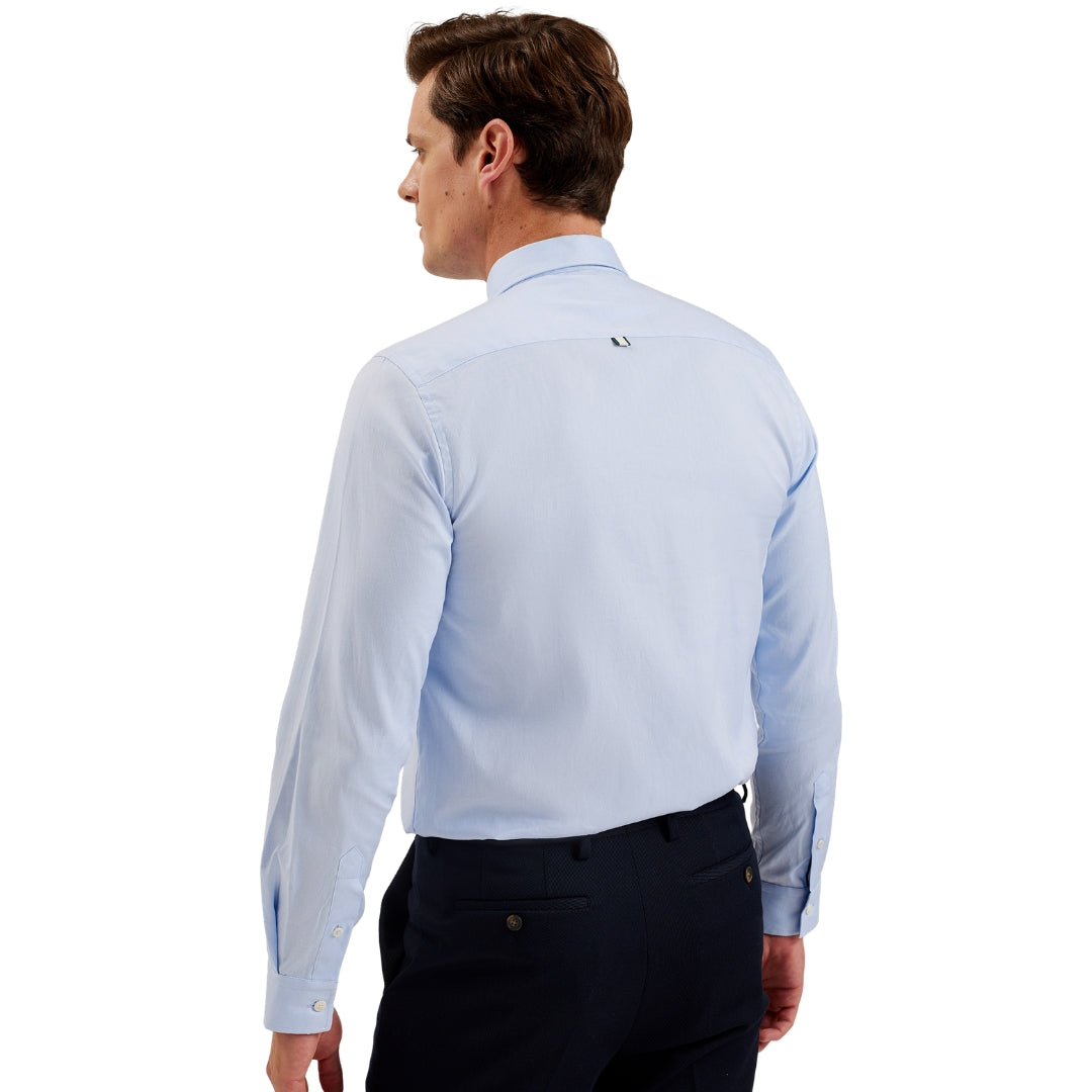 Ted Baker MMA ALLARDE LS Regular Branded Light Blue Oxford Shirt 2