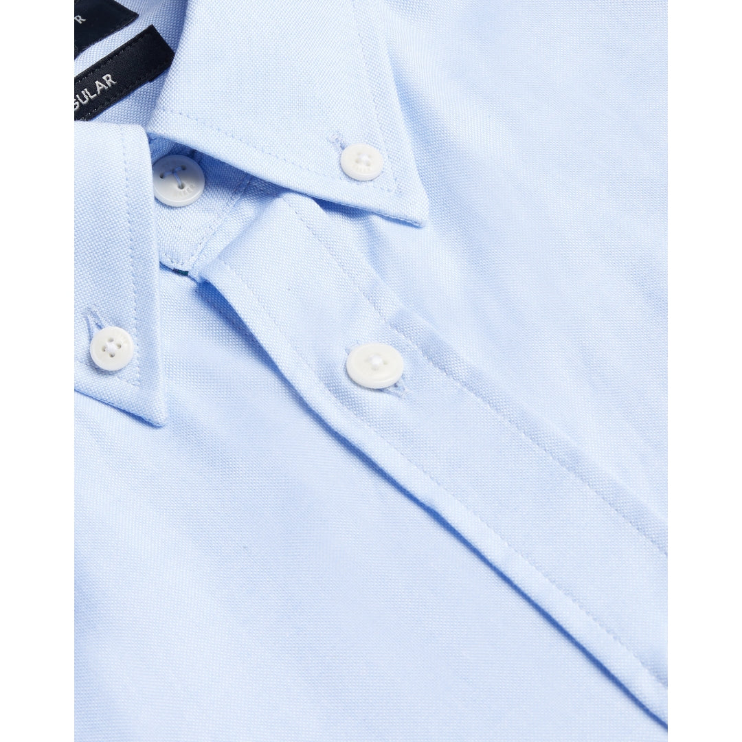 Ted Baker MMA ALLARDE LS Regular Branded Light Blue Oxford Shirt 2