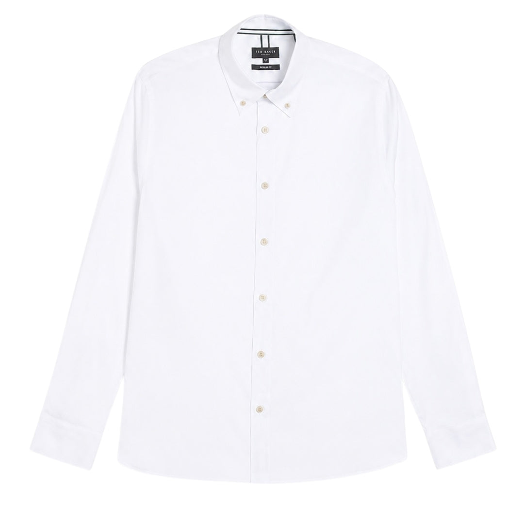 Ted Baker MMA ALLARDE LS Regular Branded White Oxford Shirt 2