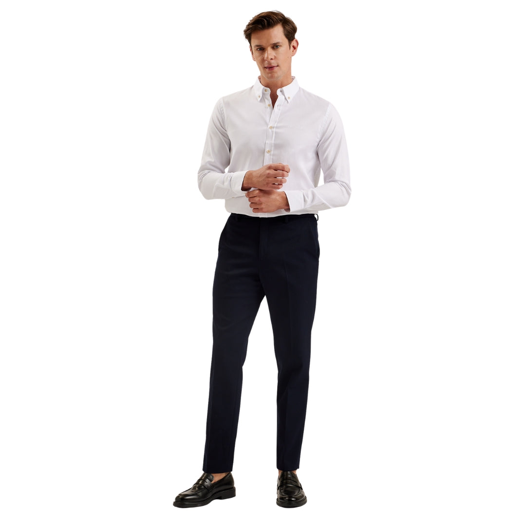 Ted Baker MMA ALLARDE LS Regular Branded White Oxford Shirt 2