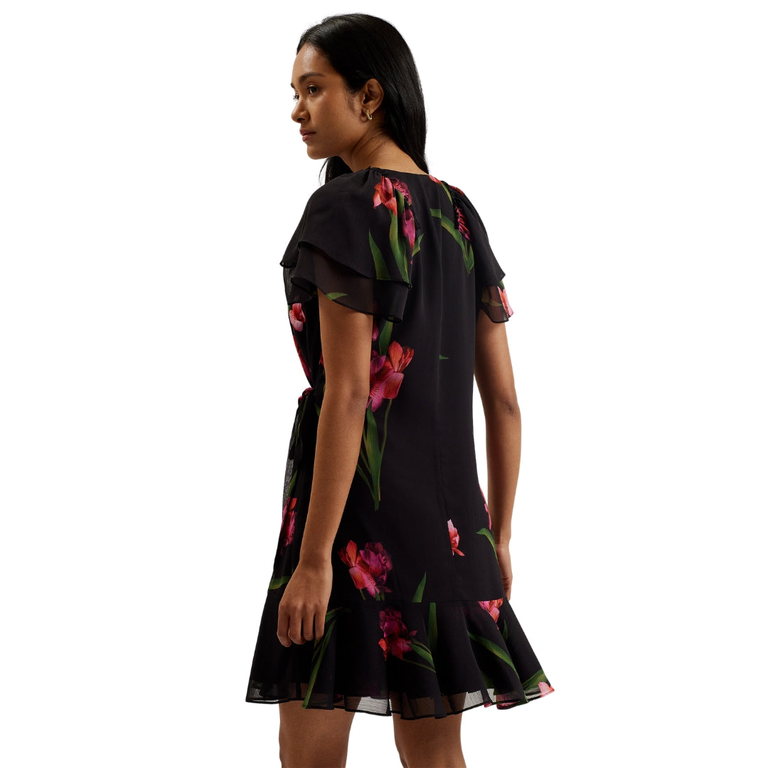Ted Baker WMD FASNIA Angel Sleeve Wrap Mini Dress