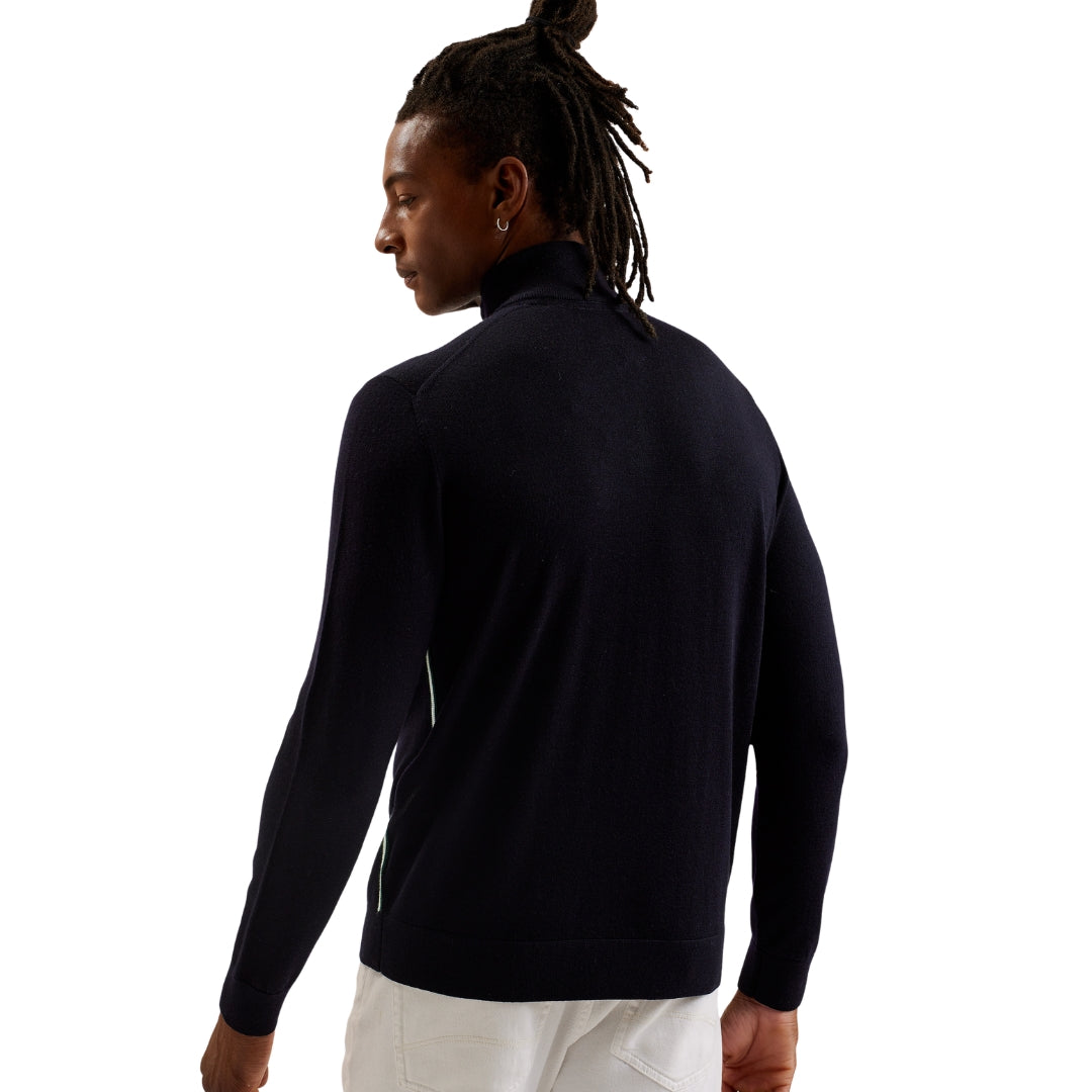 Ted Baker MMK FASHBEE LS Branded Merino Half Zip 7
