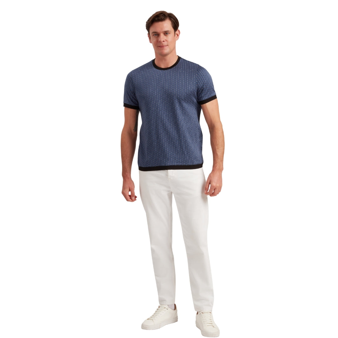 Ted Baker MMB ALDANE SS Geometric Jacquard T Shirt 5