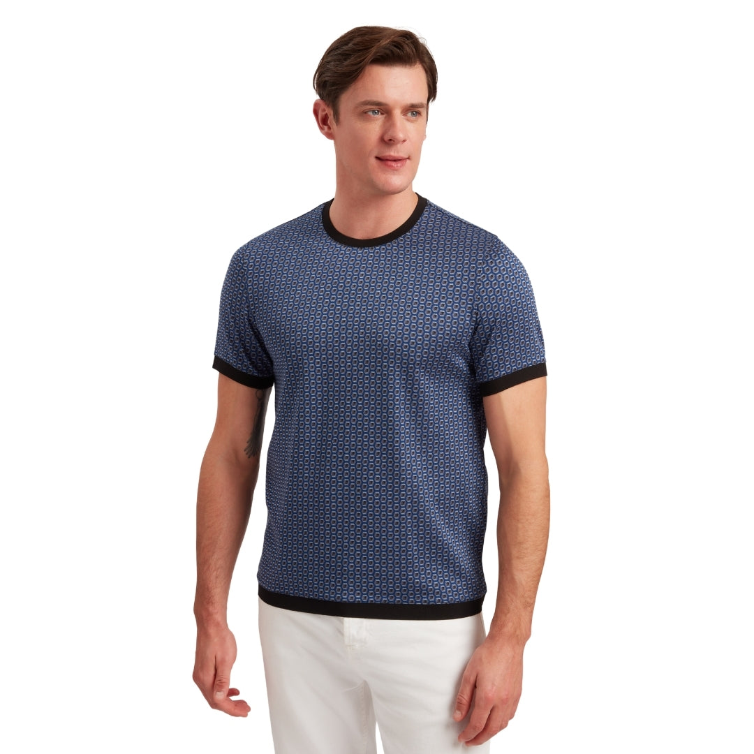 Ted Baker MMB ALDANE SS Geometric Jacquard T Shirt 5