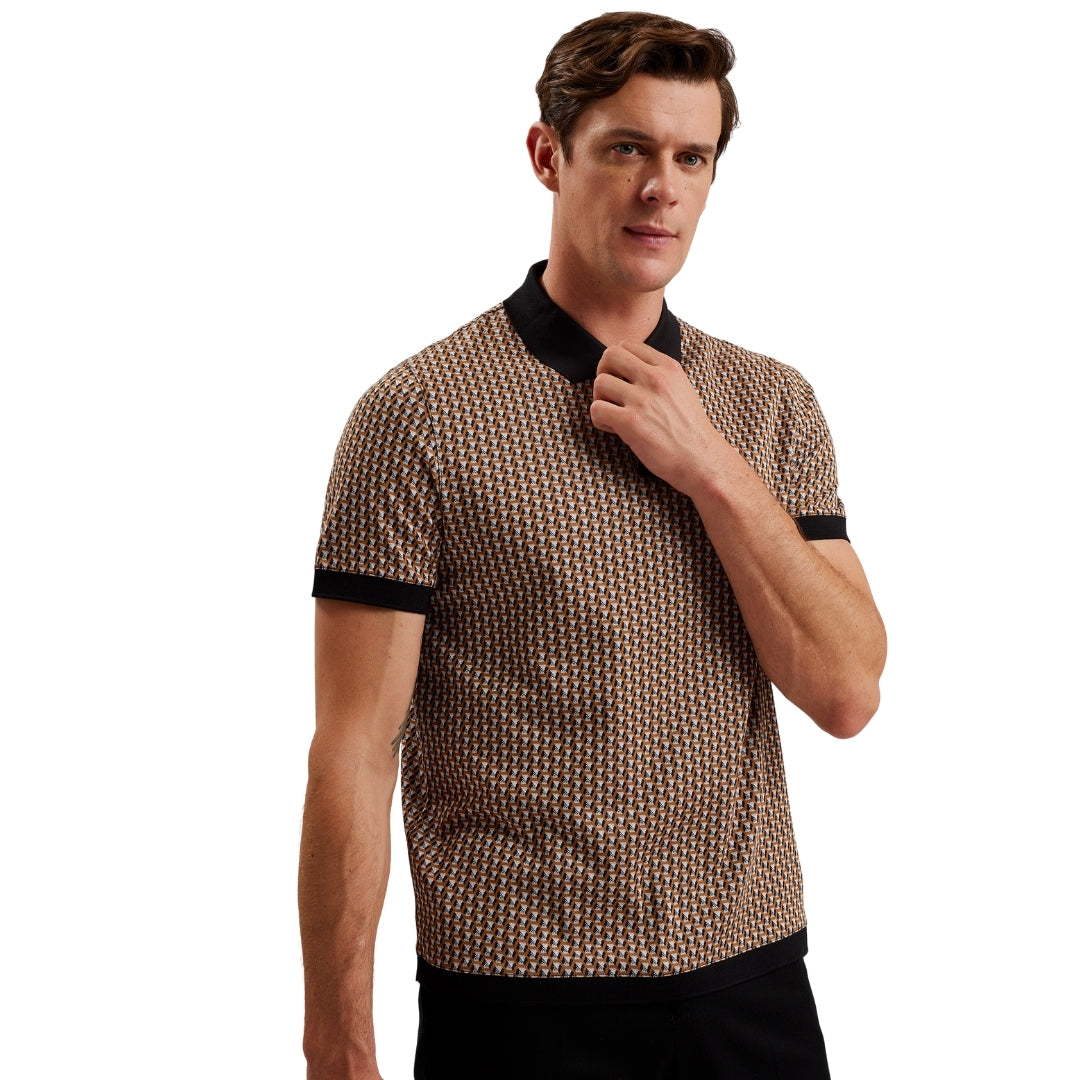 Ted Baker MMB WAYSUB SS Regular Geo Polo Shirt 5