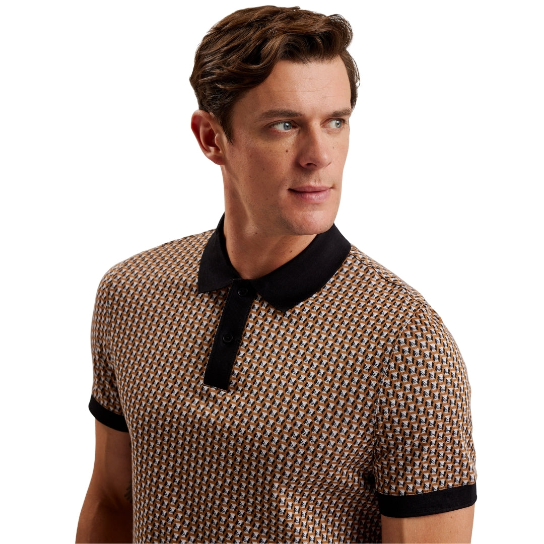 Ted Baker MMB WAYSUB SS Regular Geo Polo Shirt 5