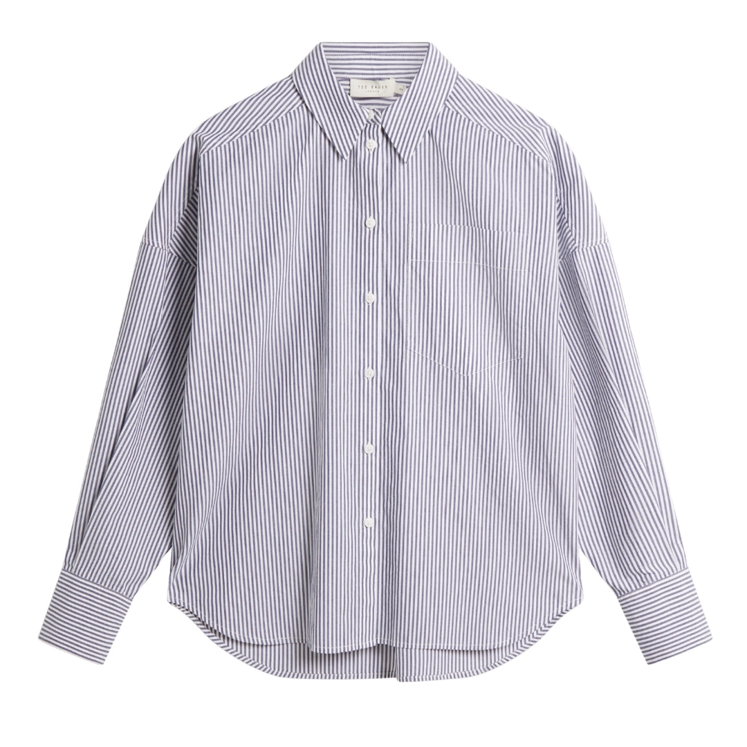 Ted Baker WMB VINALES Boyfriend Fit Striped Cotton