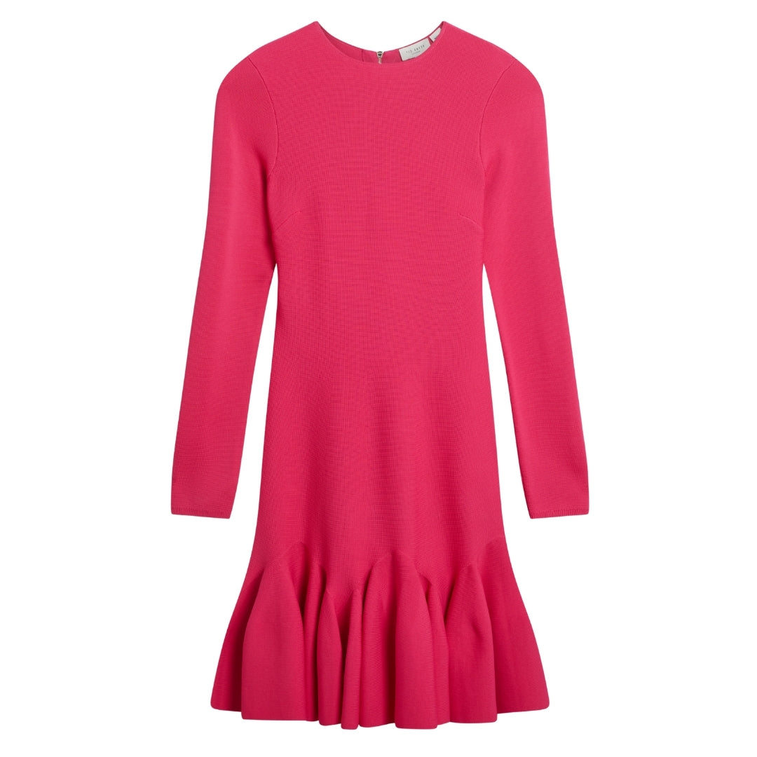 Ted Baker WMD LOISSS Flippy Skirt Long Sleeve Mini