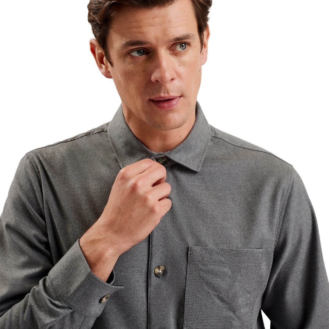 Ted Baker MMA GAIUS LS Oversized Wool Blend Shirt 6