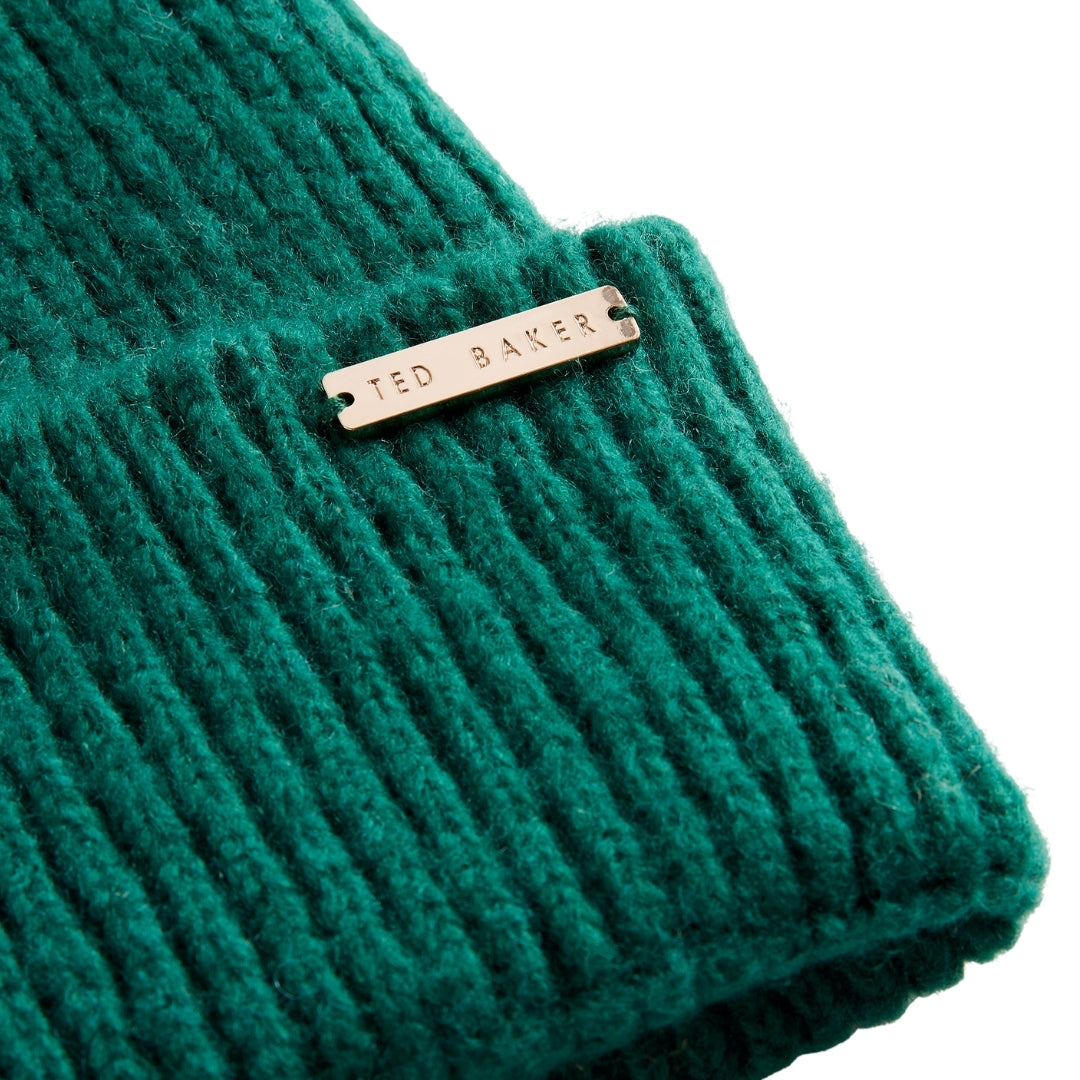 Ted Baker WXH LIDIAAS Knitted Ribbed Beanie Hat One Size