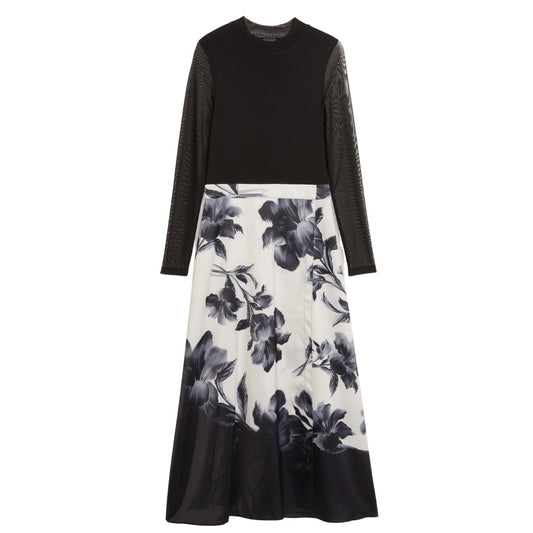 Ted Baker WMD SELNAA Mesh Top Printed Skirt Midi D