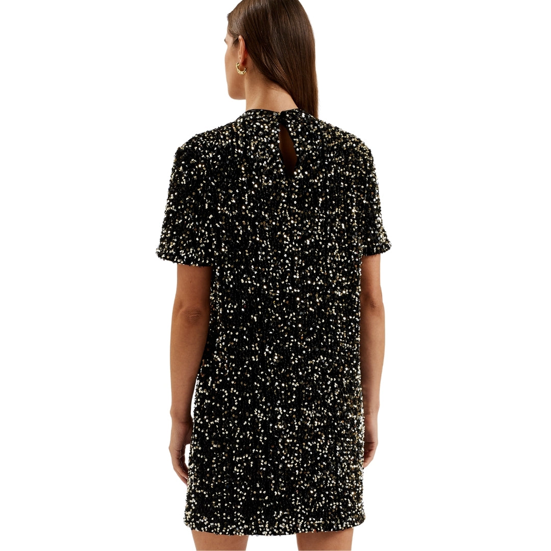 Ted Baker WMD AUDRIYY Velvet Sequin T Shirt Mini D