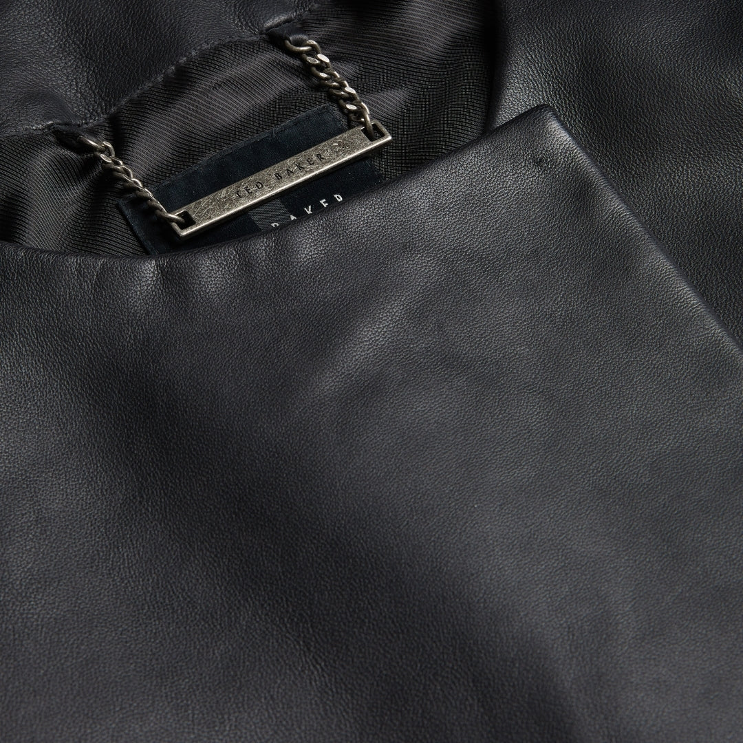 Ted Baker WMO OBINO Short Sleeve Leather Open Fron 6